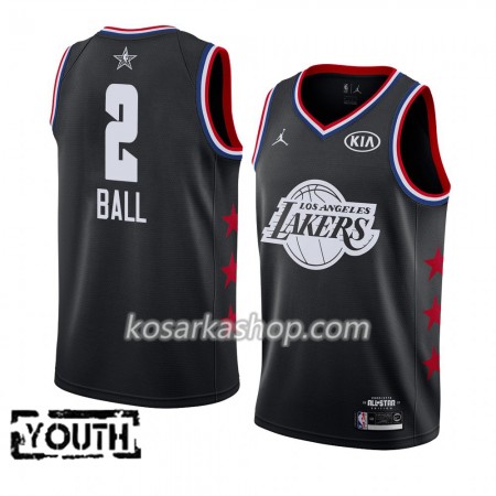 Dres Los Angeles Lakers Lonzo Ball 2 2019 All-Star Jordan Brand Crna Swingman - Dječji